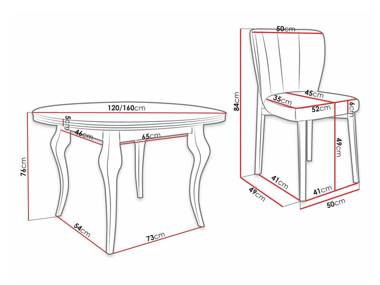 Conjunto de mesas y sillas para comedor 451489