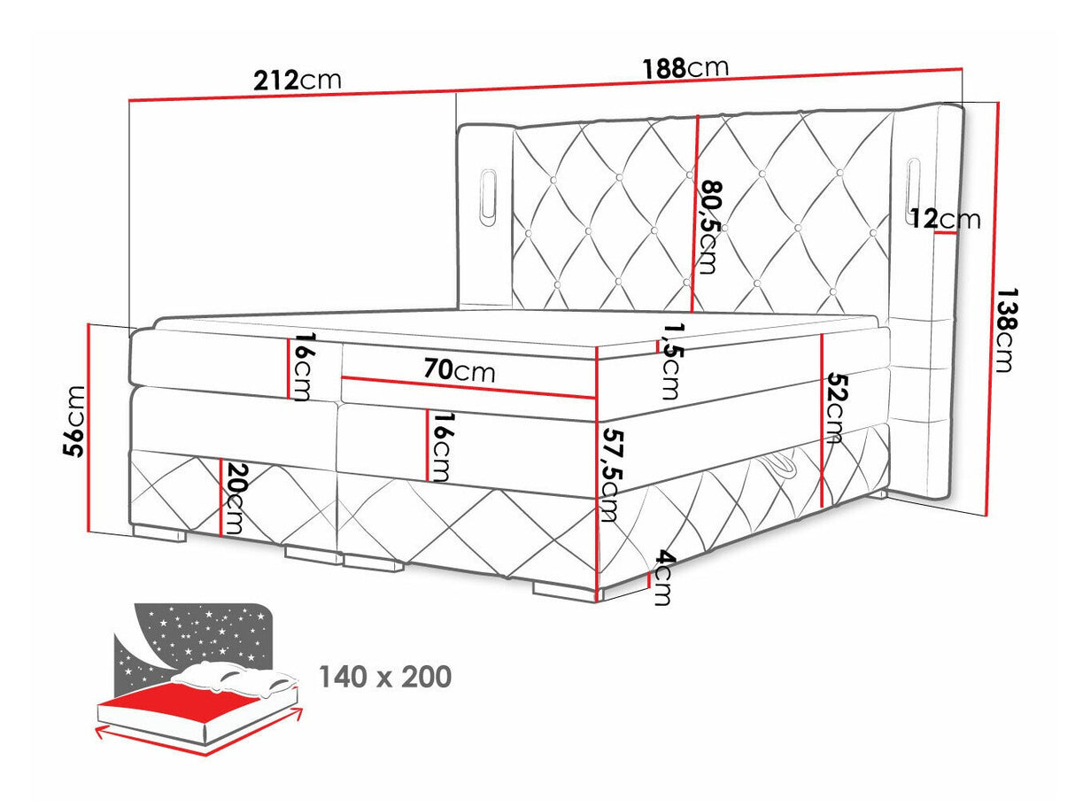 Cama continental 494415