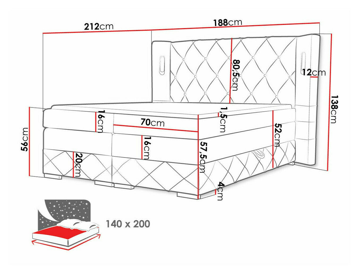Cama continental 494415