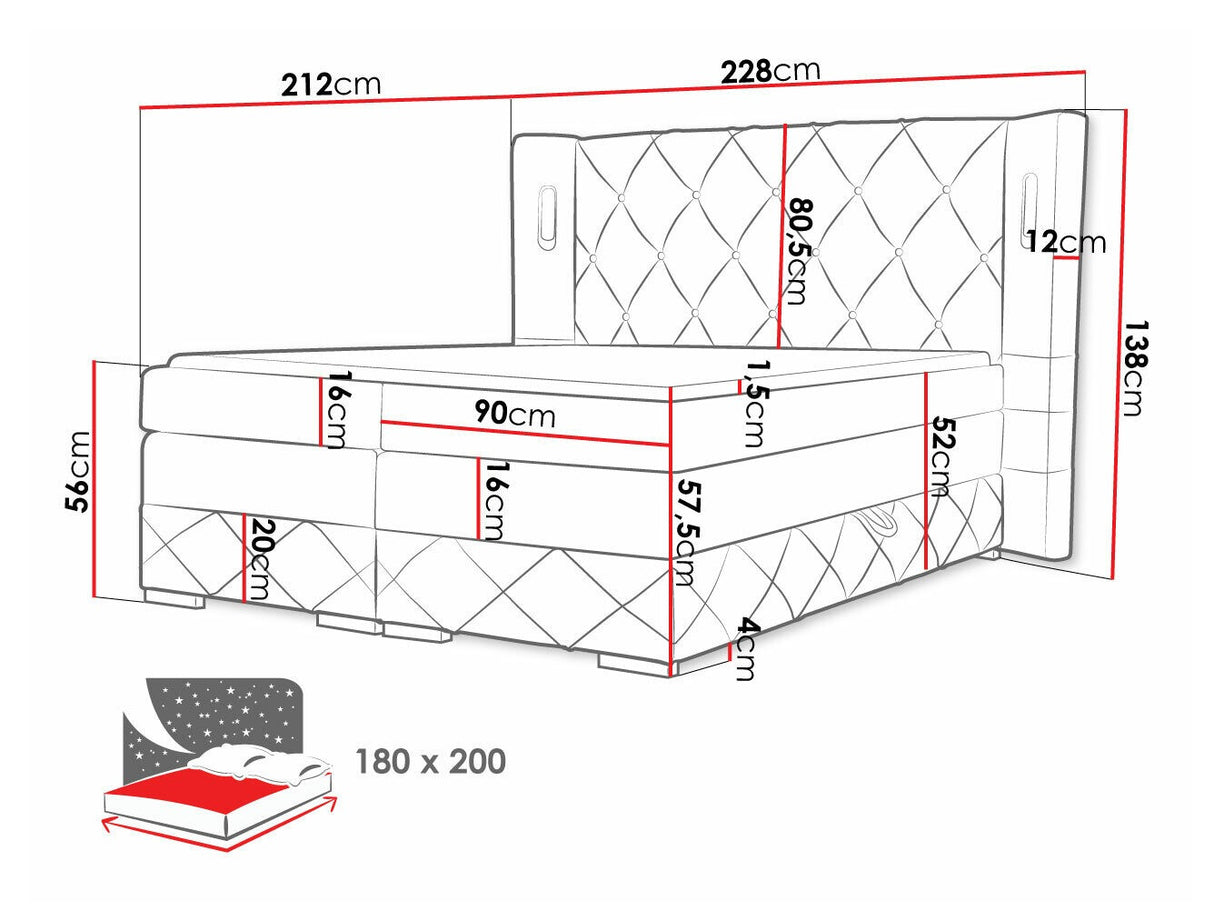 Cama continental 494415