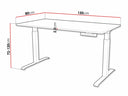 Escritorio de altura regulable Charlotte 195