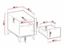 Mesilla de noche Comfivo Camlue 104