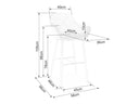 Silla de barra Donae
