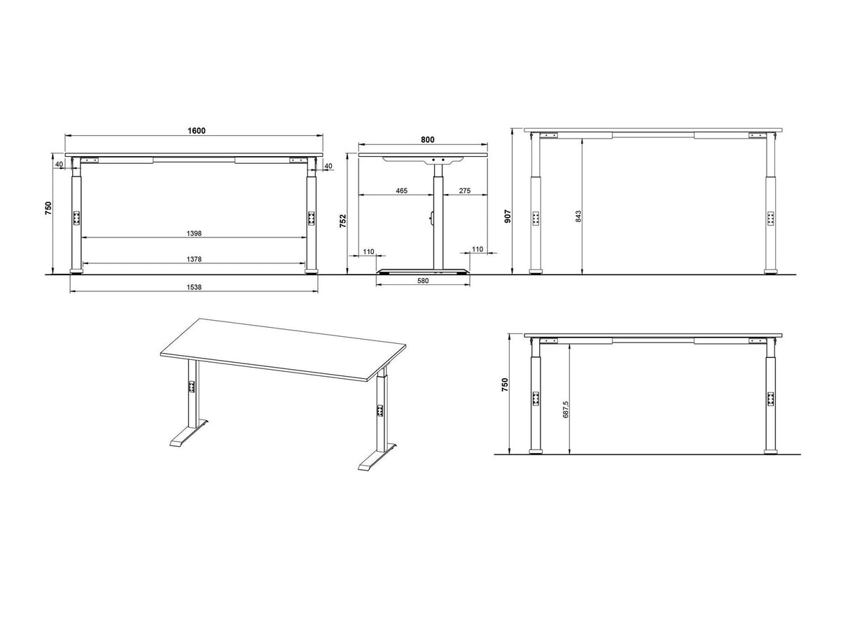Mesa de oficina 555315