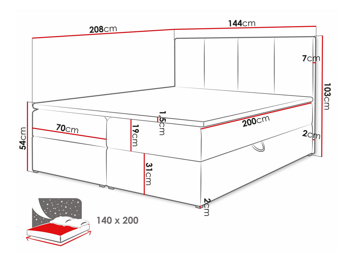 Cama continental 263501