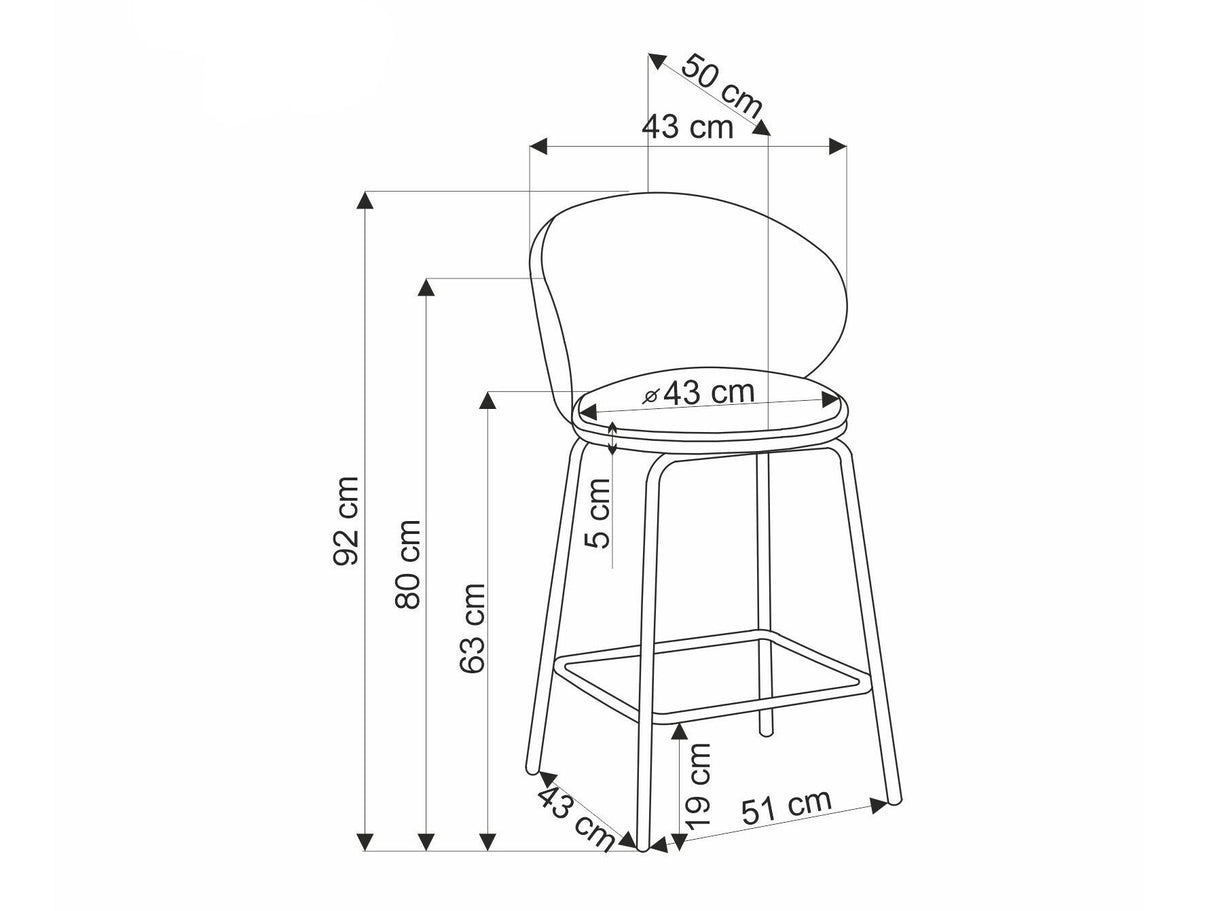Silla de barra 558801