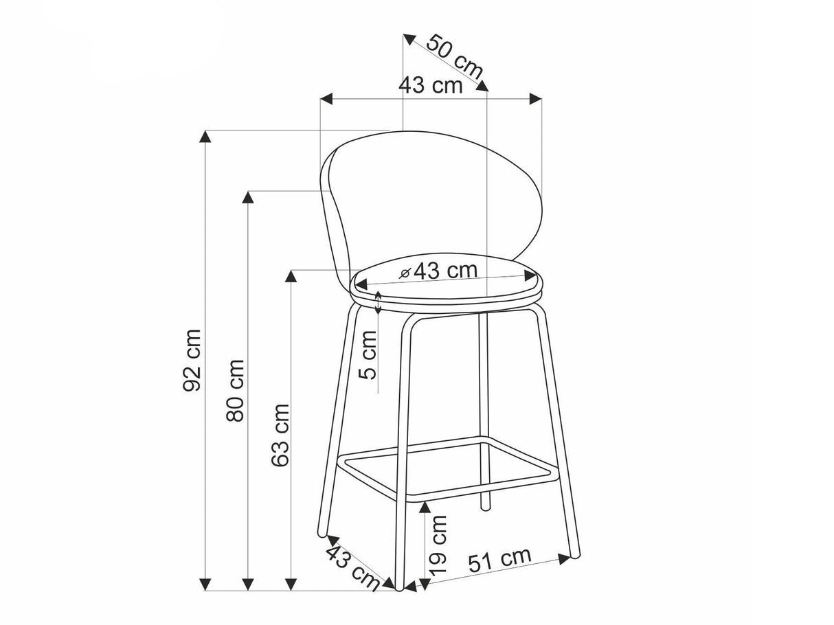 Silla de barra 558801