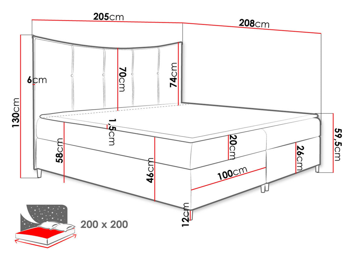 Cama continental 471831