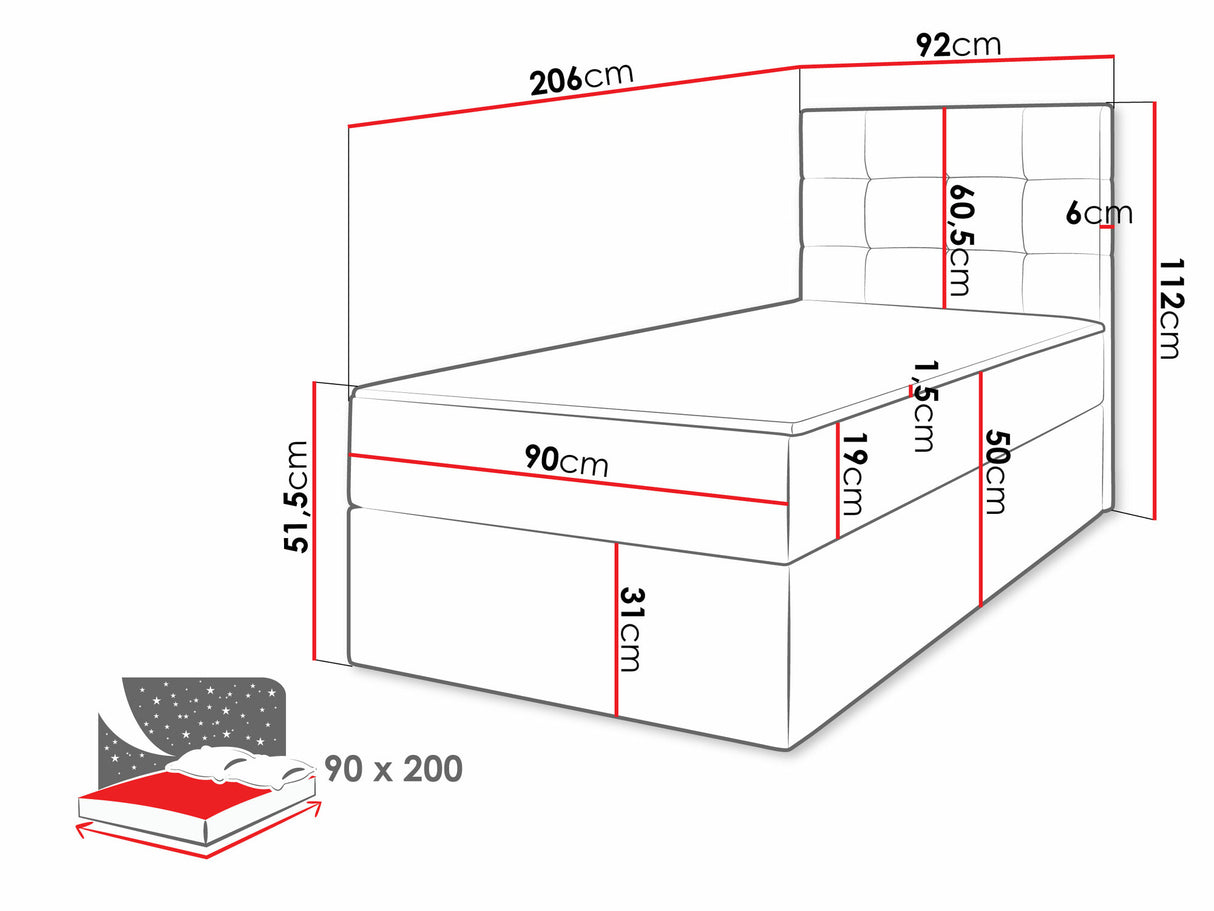 Cama continental 565501