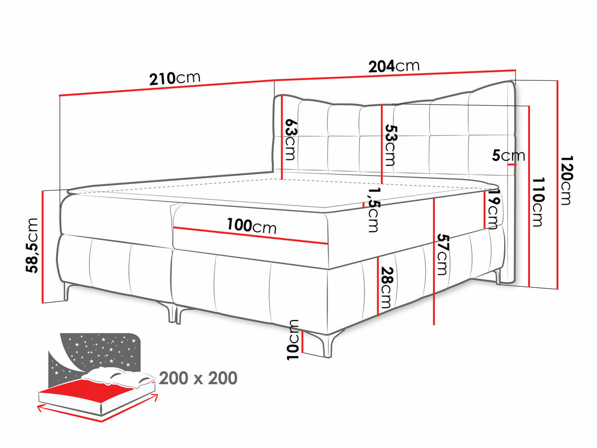 Cama continental 565585
