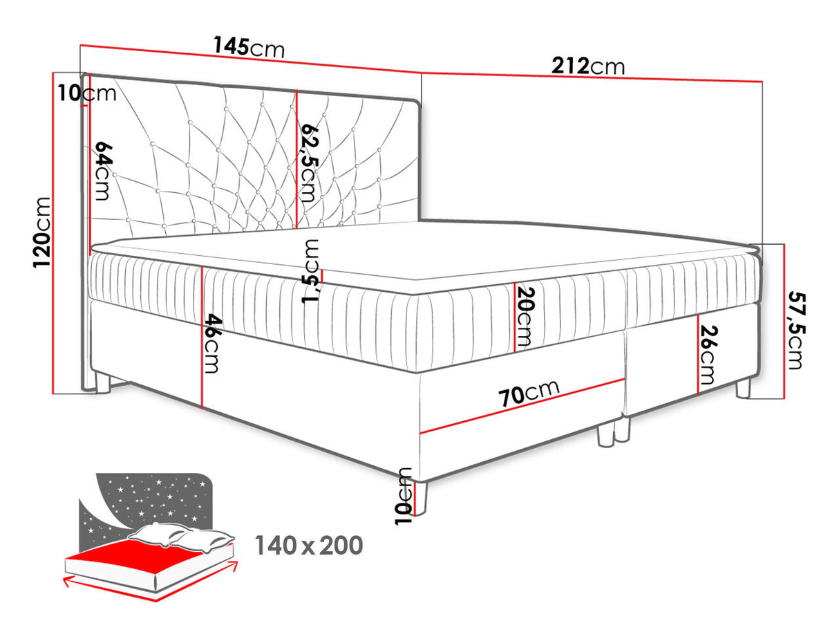 Cama continental 471292