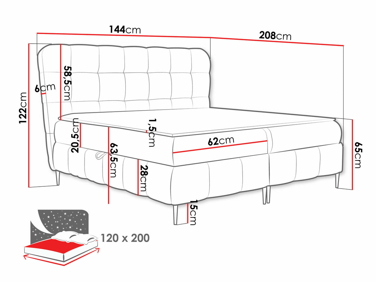 Cama continental 567041