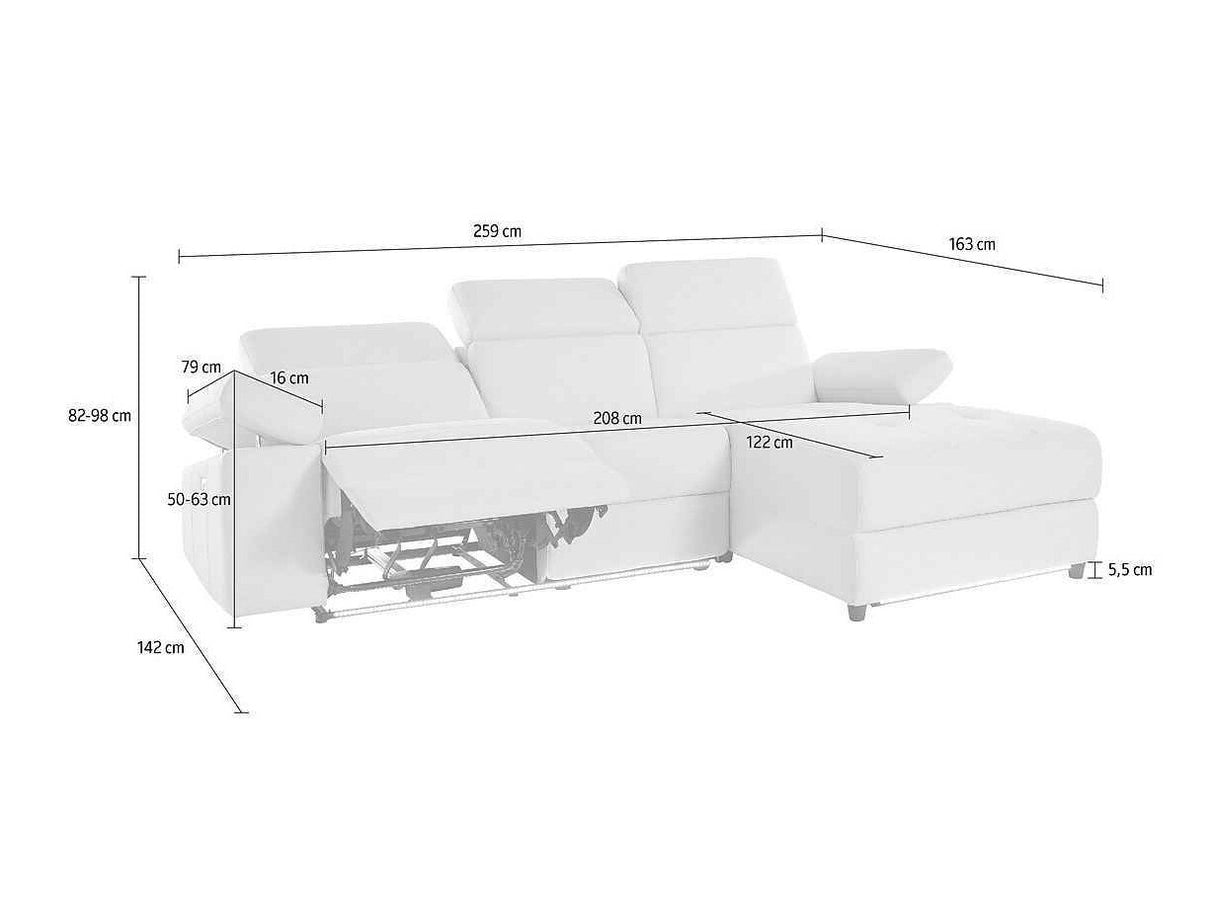 Sillón reclinable de ángulo suave 456612