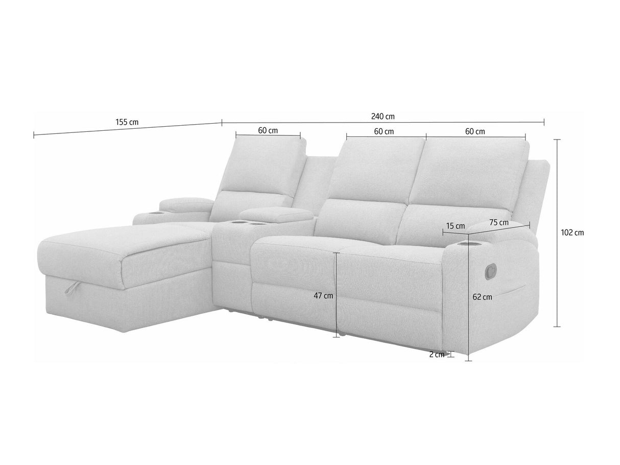 Sillón reclinable de ángulo suave 568819