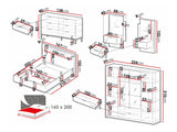 Conjunto de dormitorio 575356