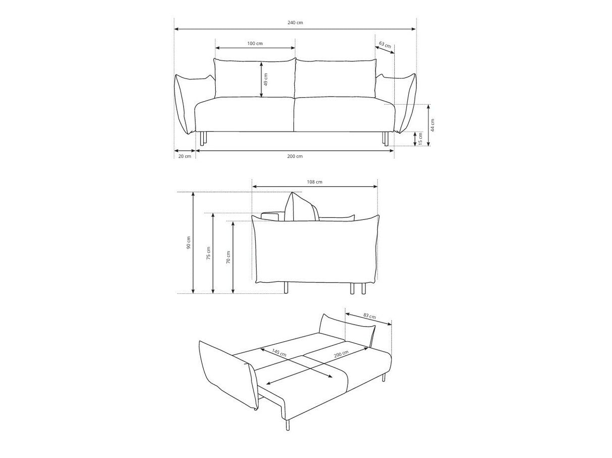 Sofá cama 486436
