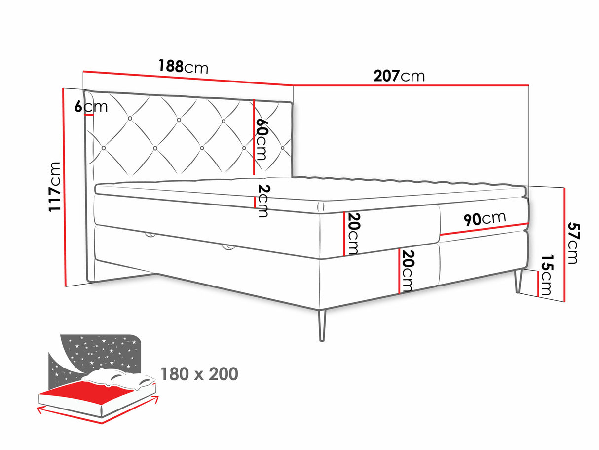 Cama continental 580562