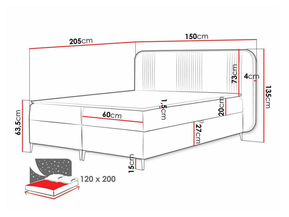 Cama continental 582487