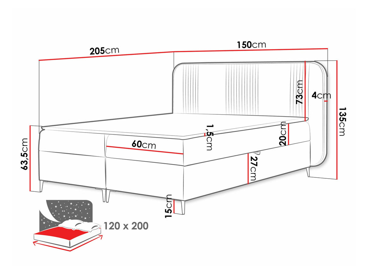 Cama continental 582487