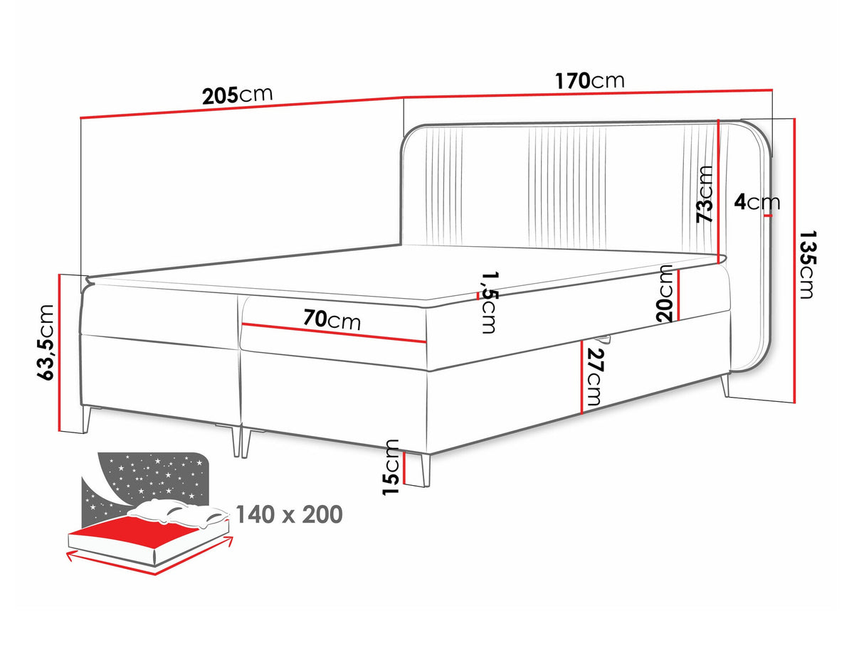 Cama continental 582487