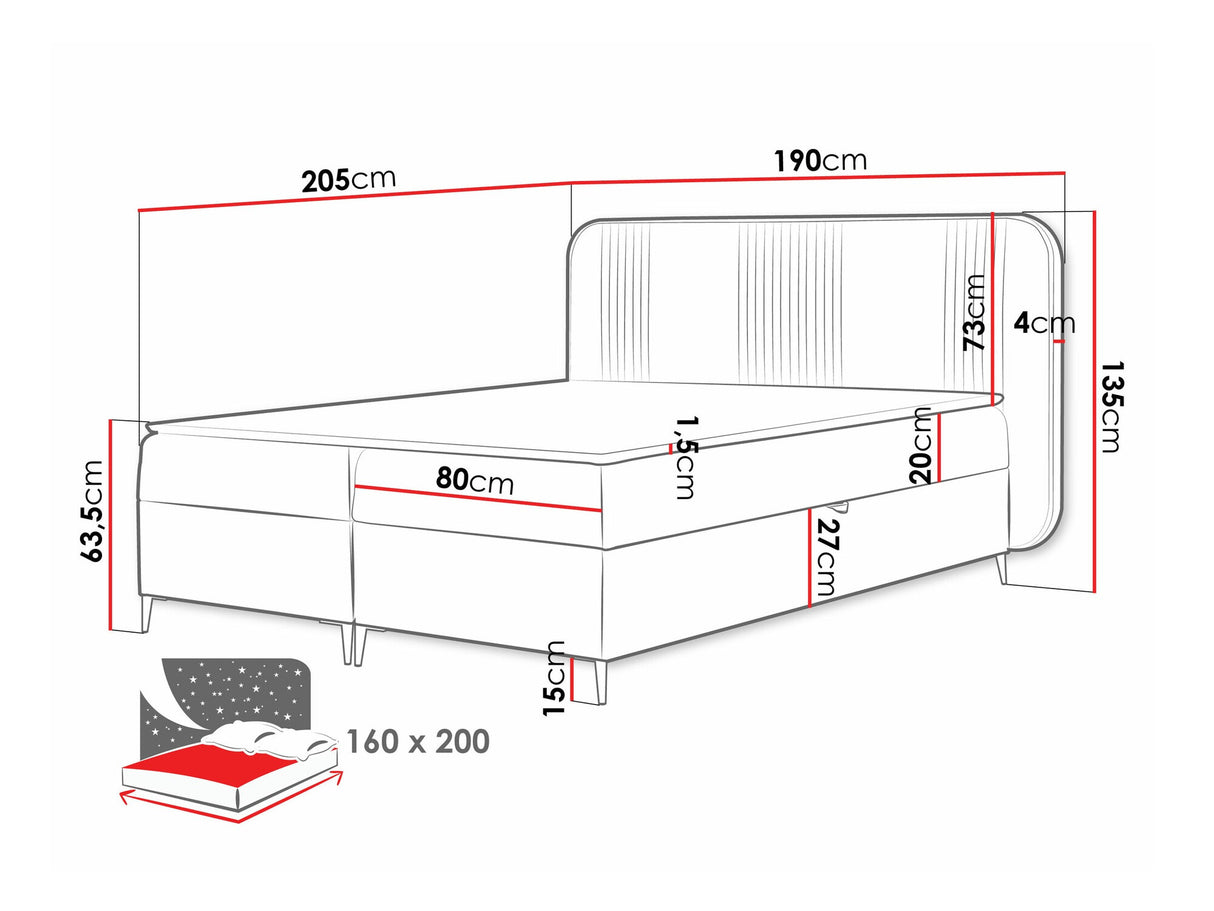 Cama continental 582487