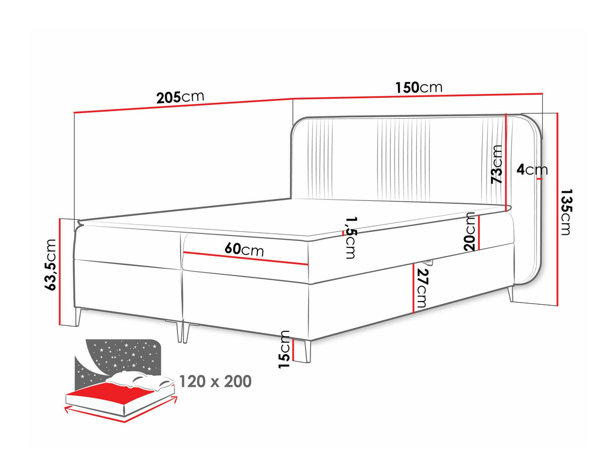 Cama continental 582487