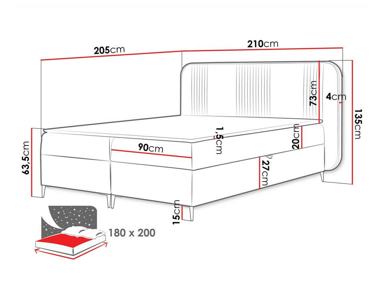 Cama continental 582487