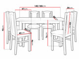 Conjunto de mesas y sillas para comedor 490138