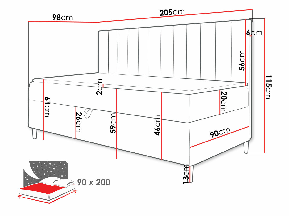 Cama continental 469778