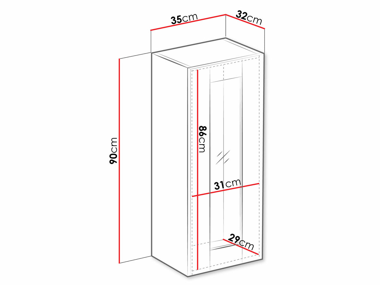 Armario de pared 63099