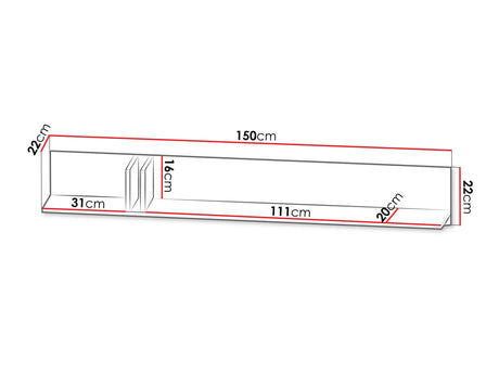 Estantería de pared 593071