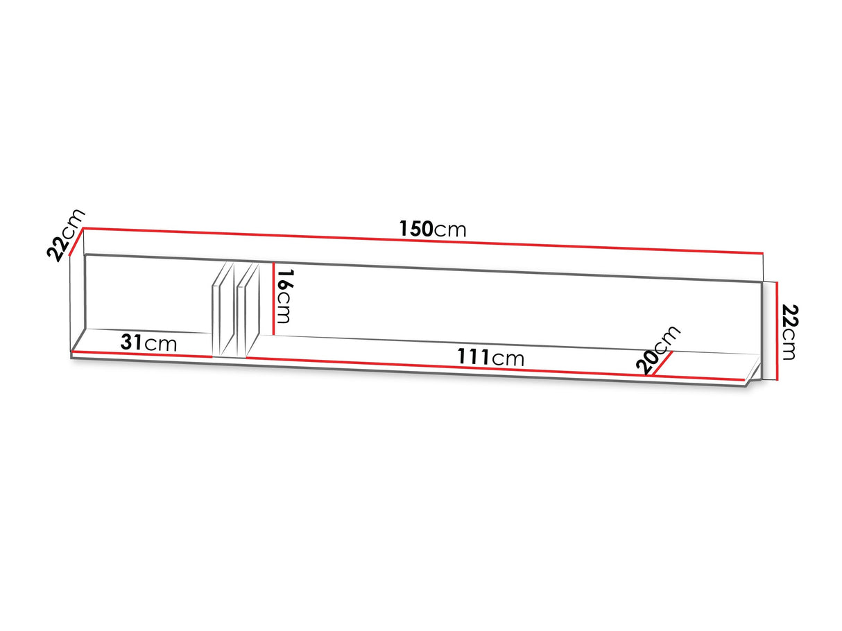 Estantería de pared 593071