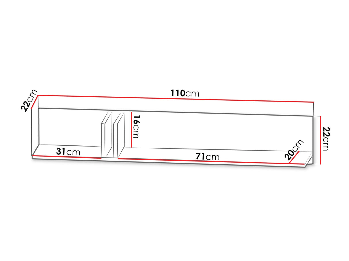 Estantería de pared 593075