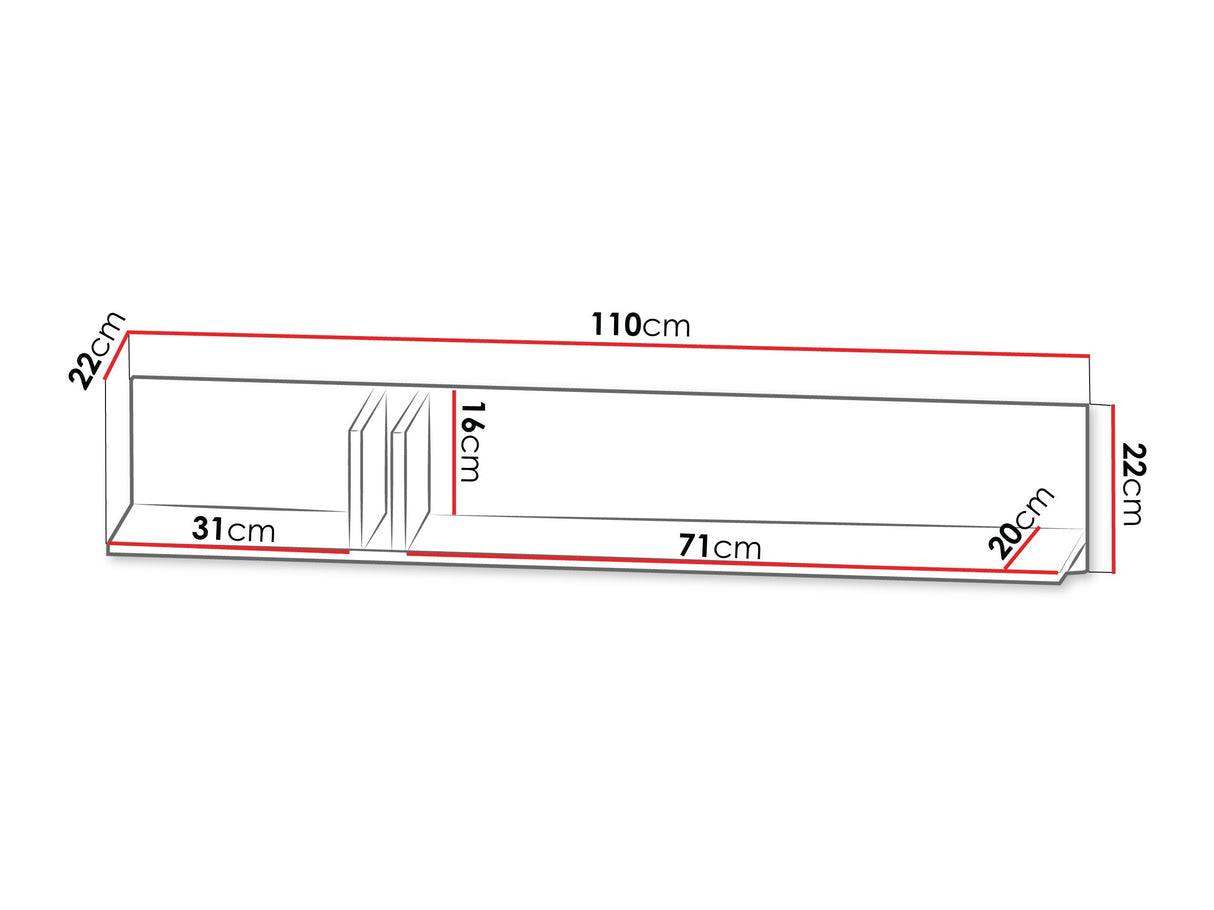 Estantería de pared 593075