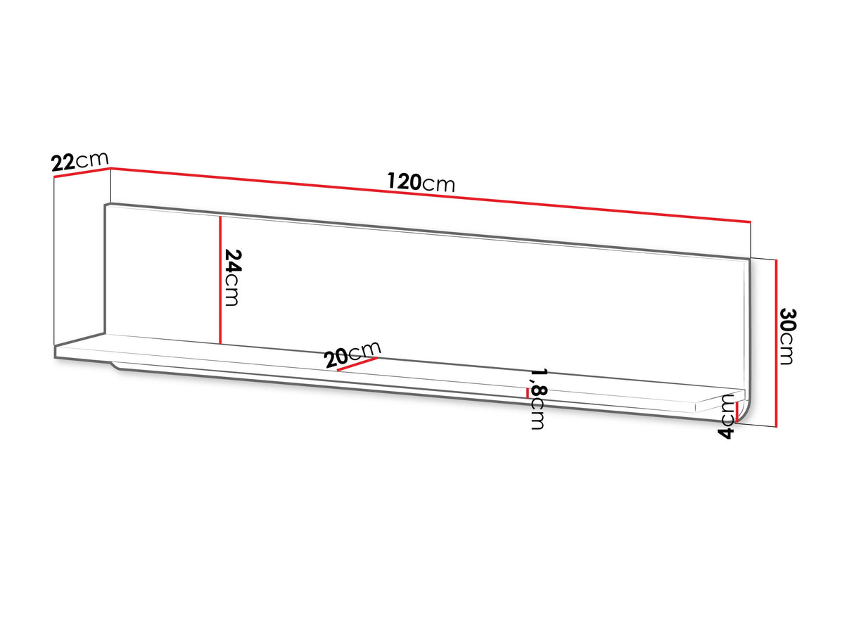 Estantería de pared 593276