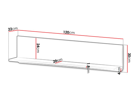 Estantería de pared 593276