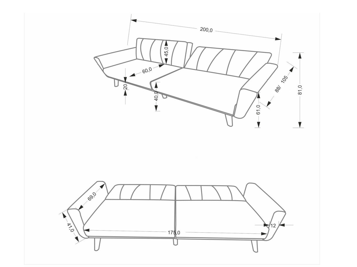 Sofá cama 596034