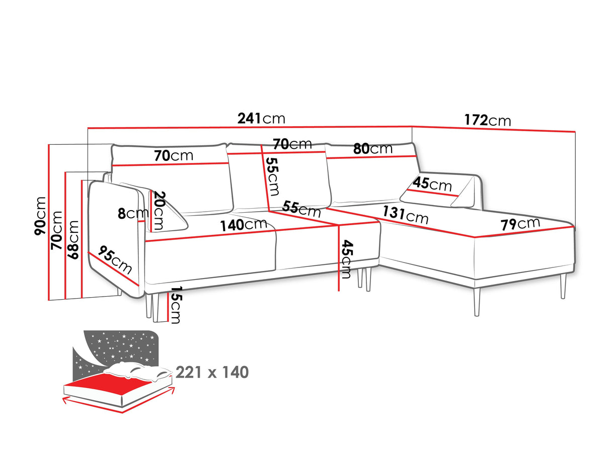 Sofá rinconero 596620