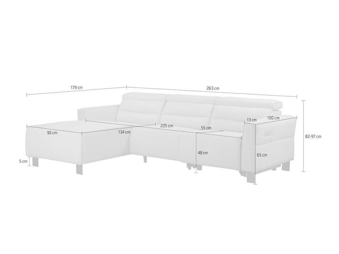 Sillón reclinable de ángulo suave 596647