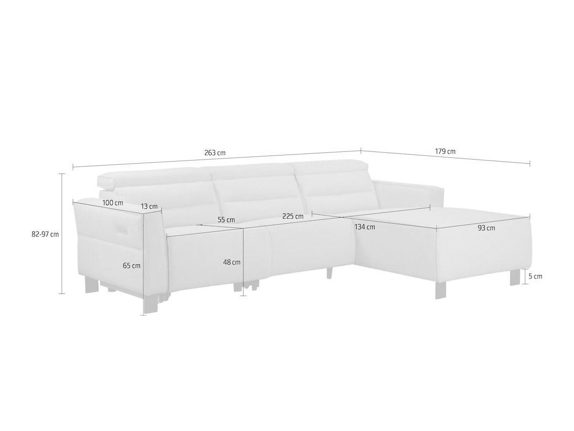 Sillón reclinable de ángulo suave 596647