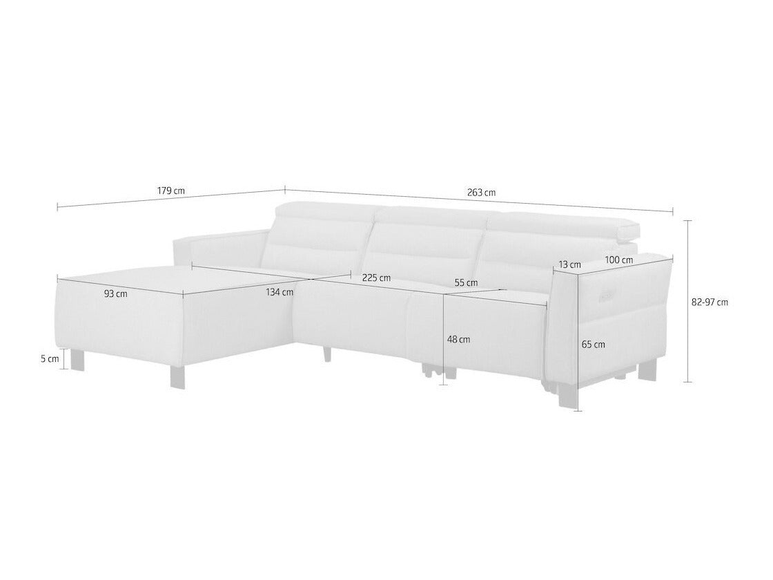 Sillón reclinable de ángulo suave 596737