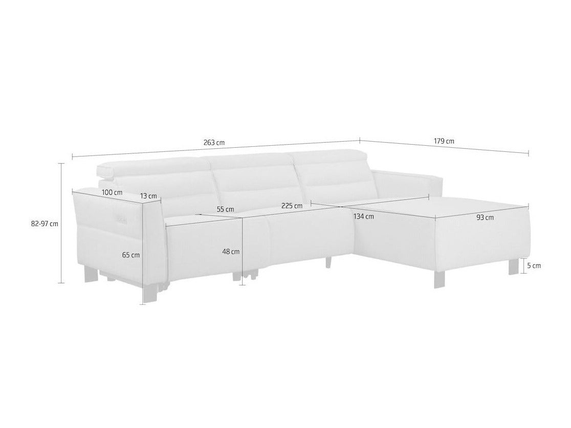 Sillón reclinable de ángulo suave 596737