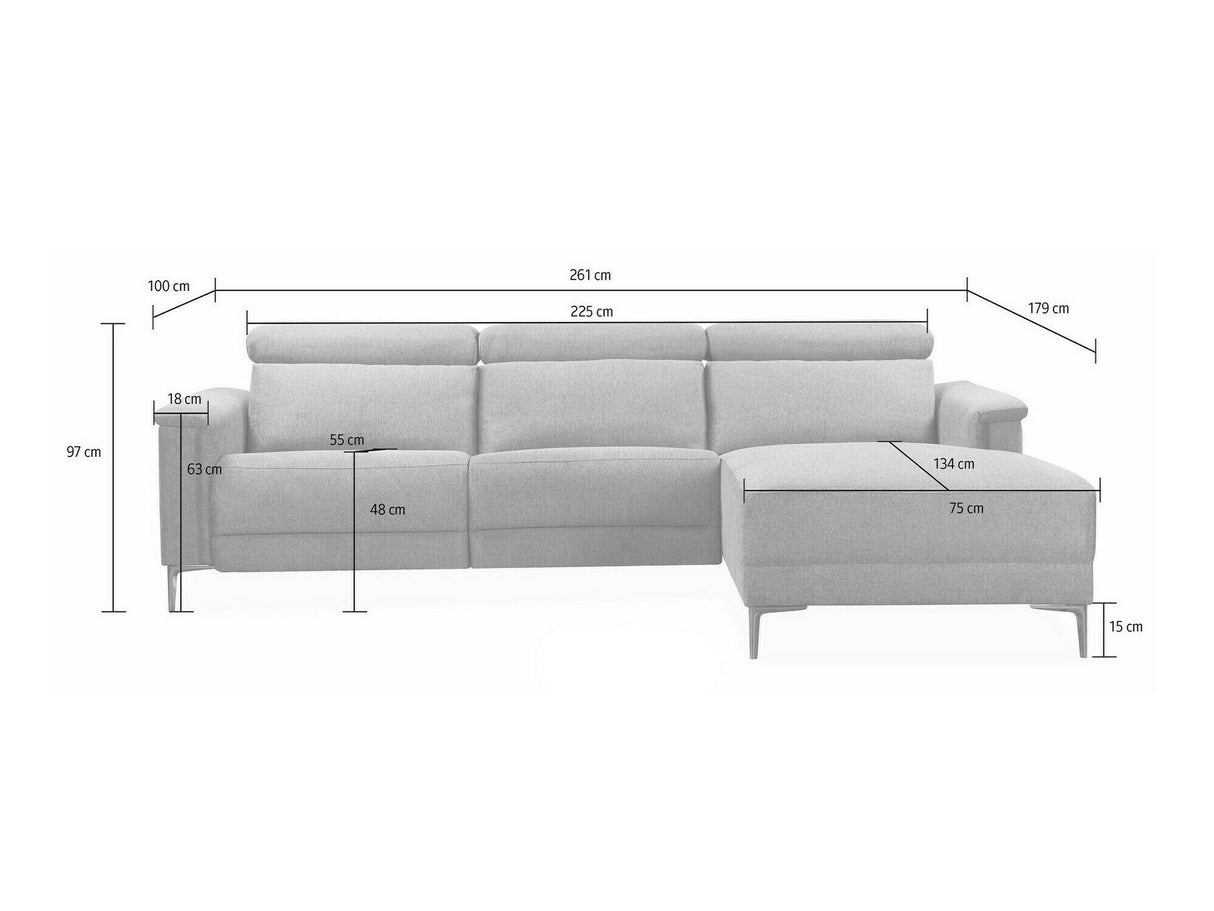 Sillón reclinable de ángulo suave 597445