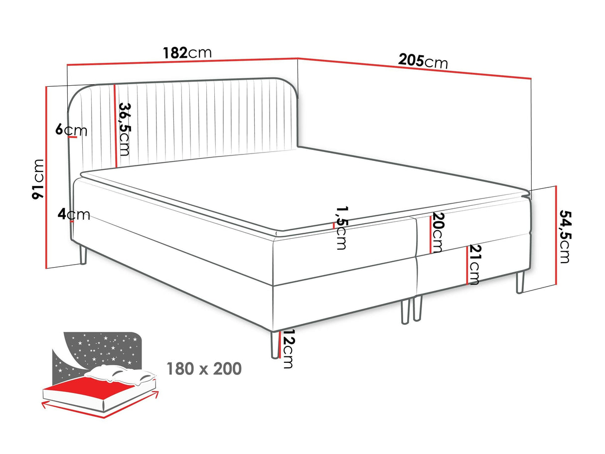 Cama continental 599033