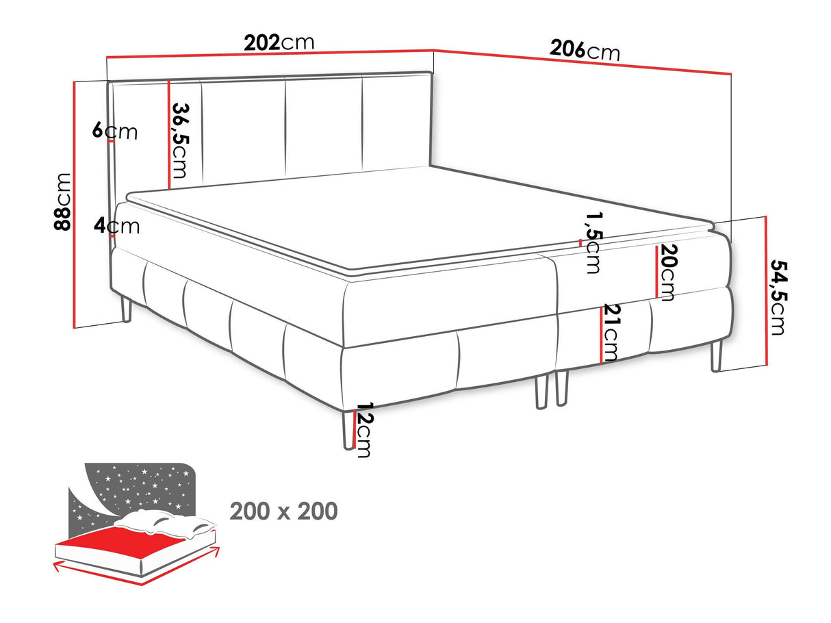 Cama continental 599117