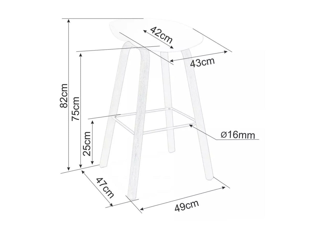 Silla de barra 605114