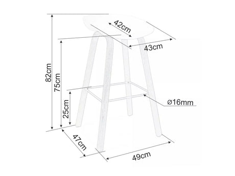 Silla de barra 605114
