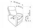 Sillón reclinable Ludella