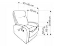 Sillón reclinable Ludella