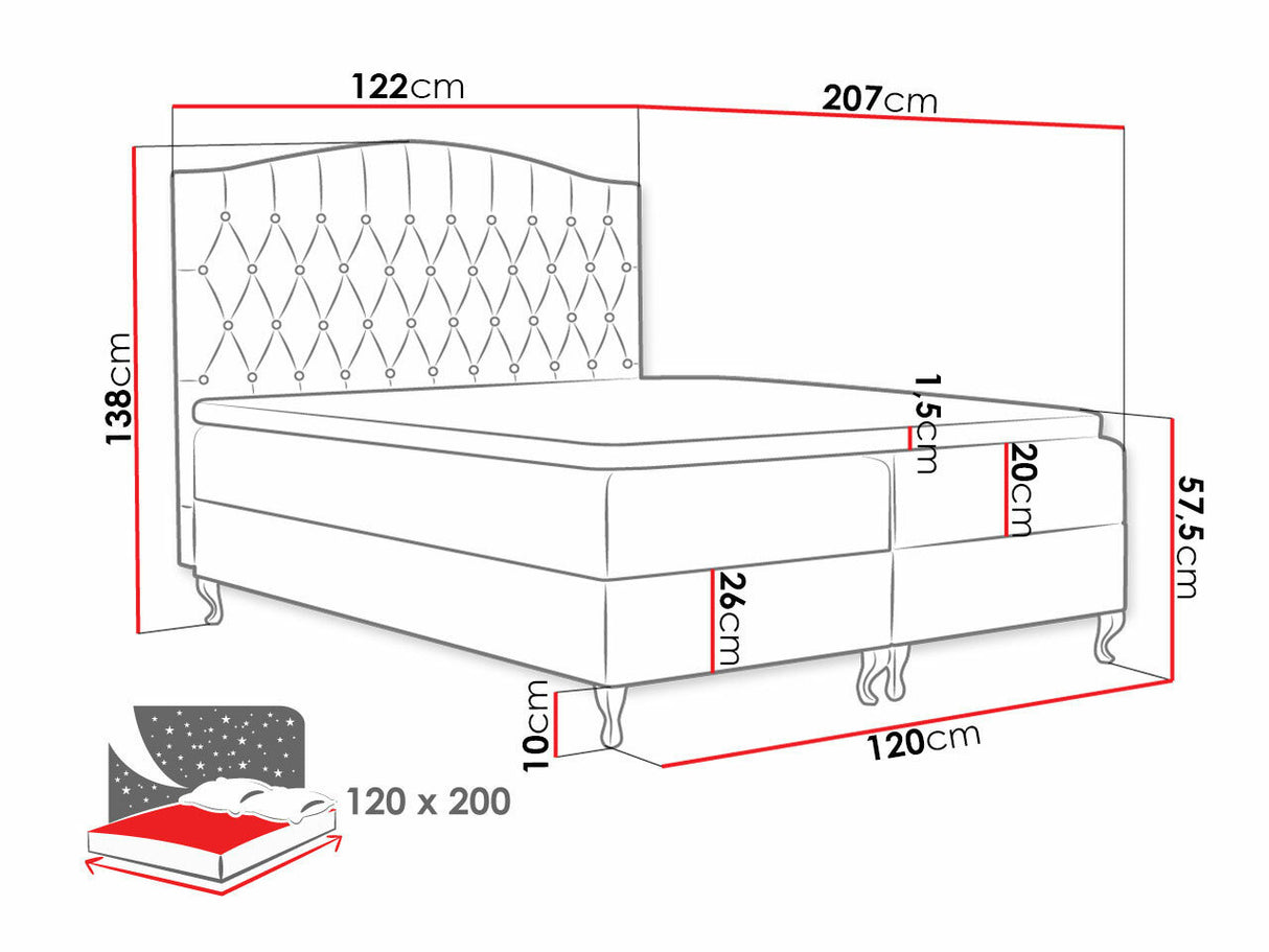 Cama continental 262716